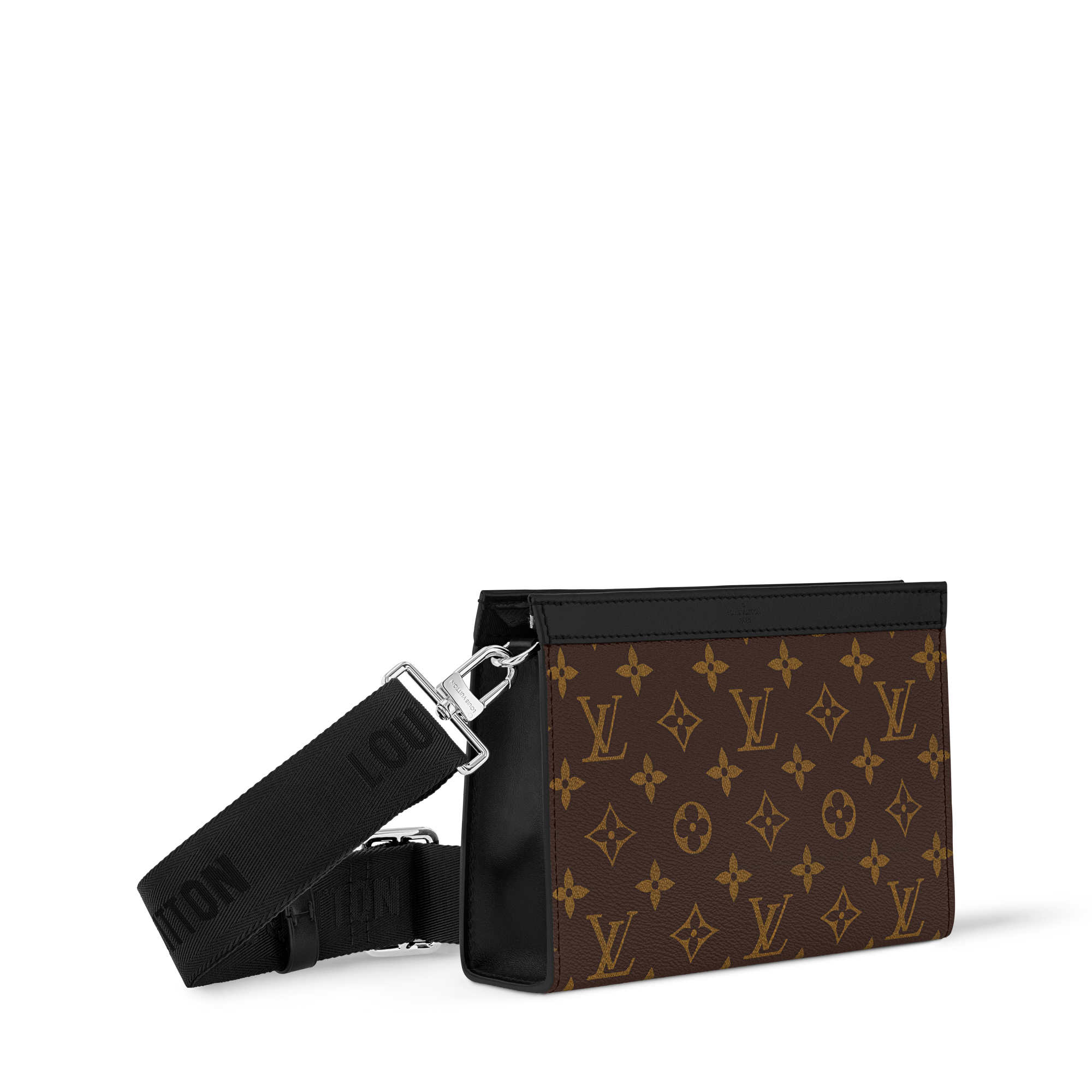 Gaston Wearable Wallet Monogram Macassar Canvas - Men Small
